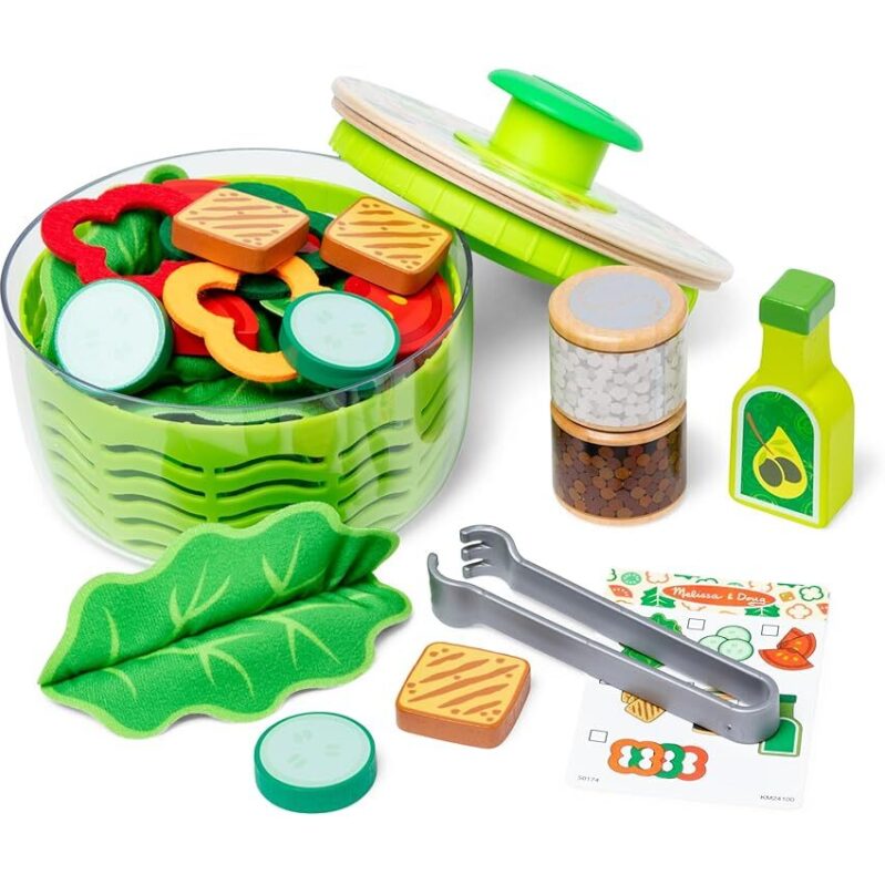 Melissa & Doug Salad Spinner Play Set - Perfect for Imaginative Play
