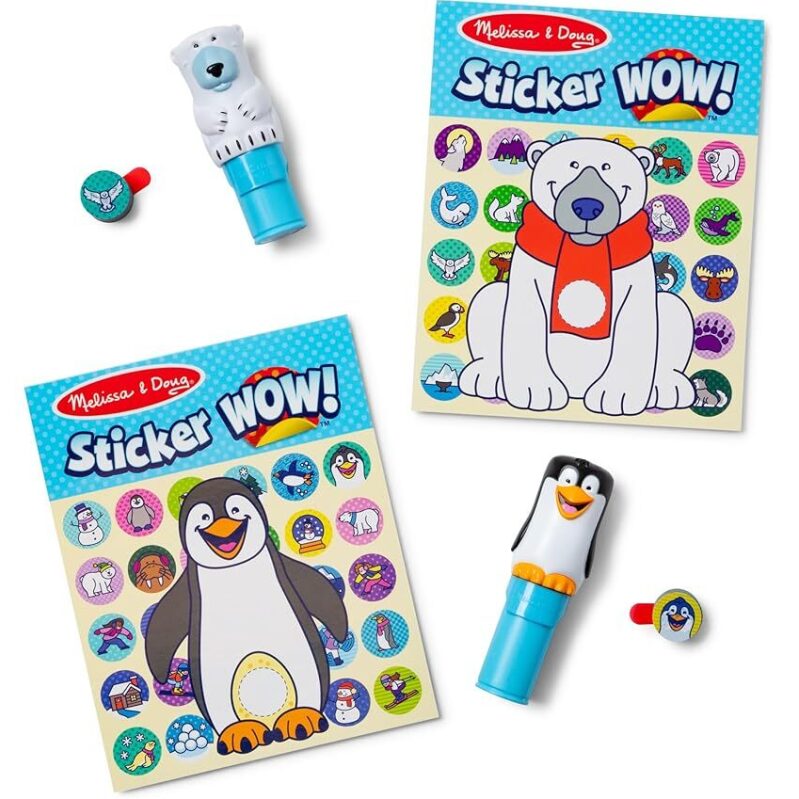 Melissa & Doug Sticker Wow Winter - Polar Bear & Penguin Value Pack