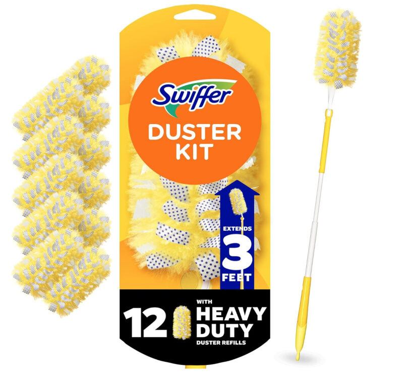 Swiffer 360 Duster Kit with 12 Heavy Duty Duster Refills