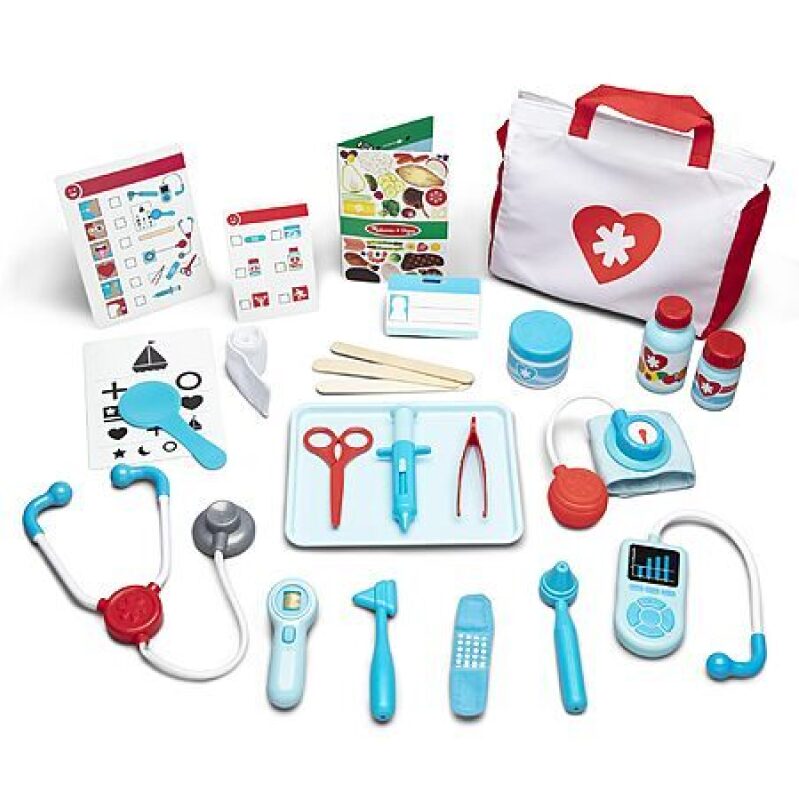 Melissa & Doug 25-Piece Get Well Doctor's Kit Playset - Perfect for Imaginative Play