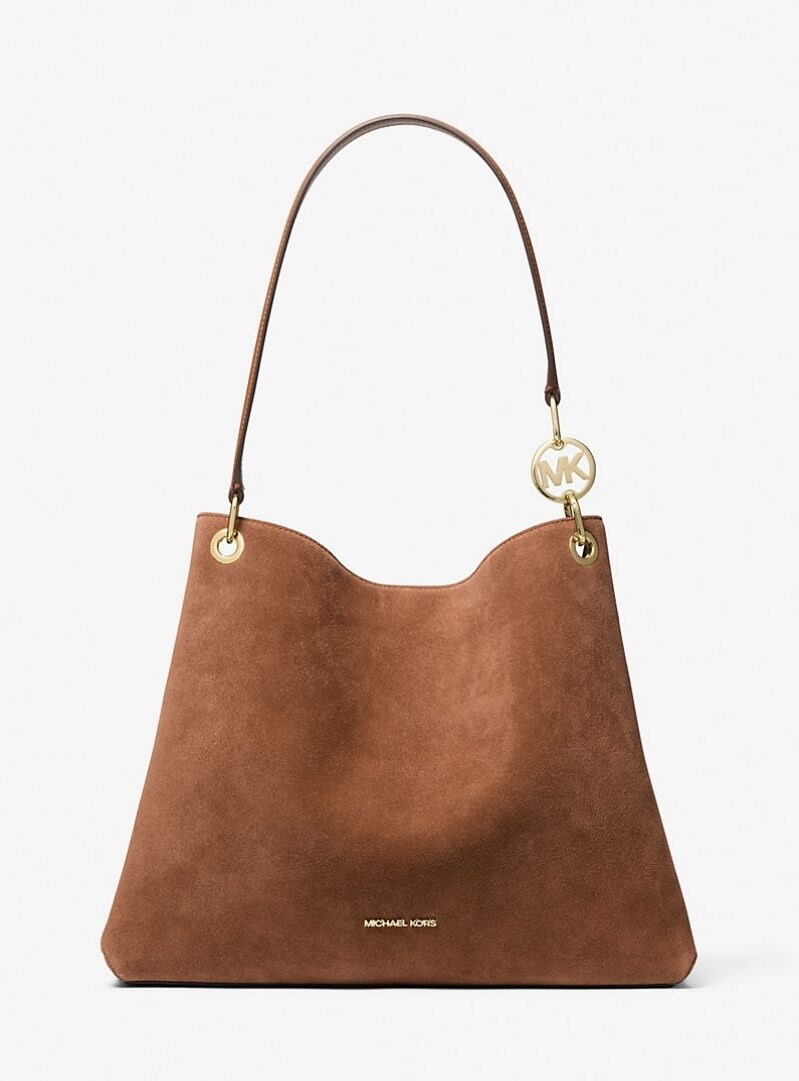 Michael Kors Christina Large Suede Shoulder Bag on Sale for $159.2
