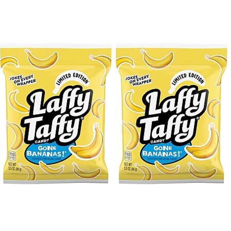 Laffy Taffy Banana Mini Bars - 2-Pack, 3.5 Ounces - Sweet Savings on Amazon
