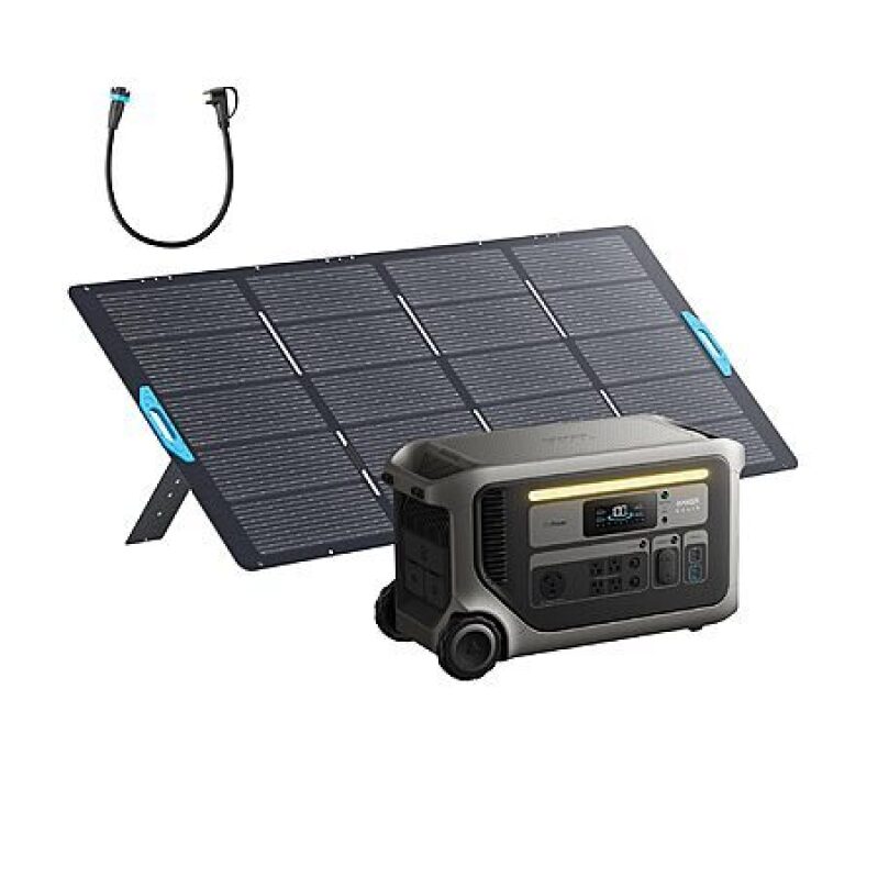 Anker SOLIX F3000 Portable Power Station with 400W Solar Panel - Reliable Backup Power