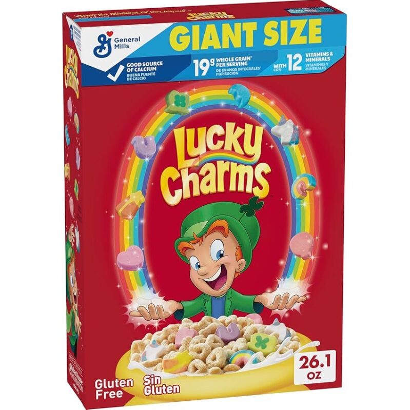 Lucky Charms Gluten Free Cereal with Marshmallows - Giant Size 26.1oz