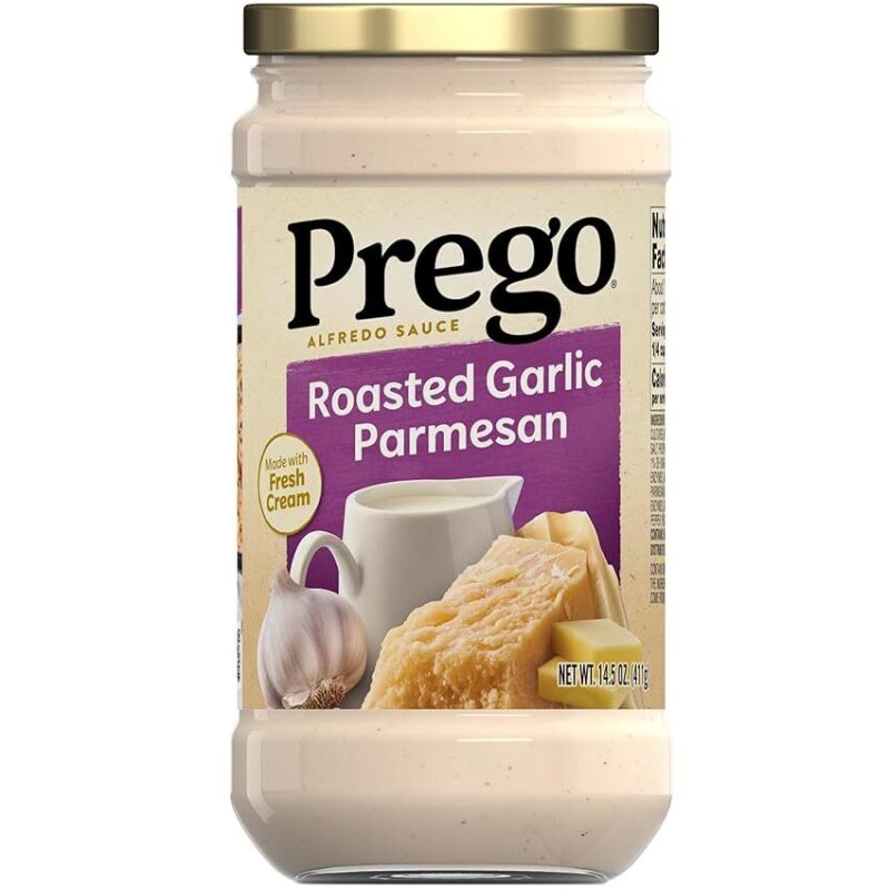 Prego Roasted Garlic Parmesan Alfredo Sauce - Quality Ingredients, No Sugars