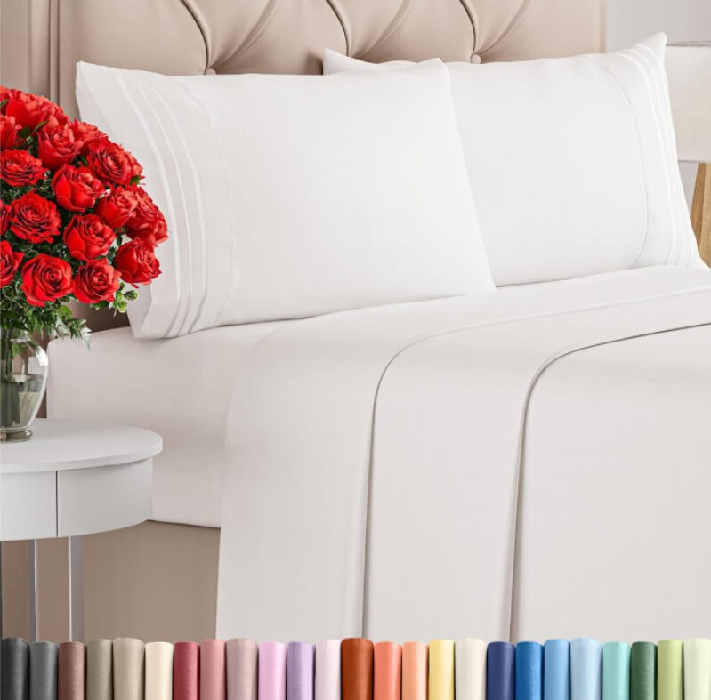 Queen Size Bed Sheet Set: Cool, Comfortable & Wrinkle-Free