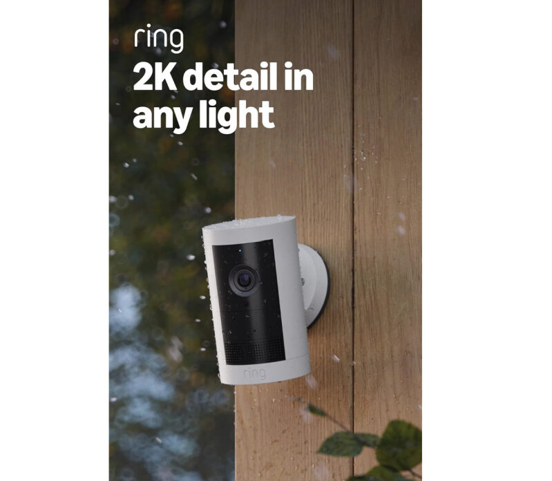 Ring Outdoor Cam Plus Battery Security Camera: 2K HD, Low-Light Night Vision