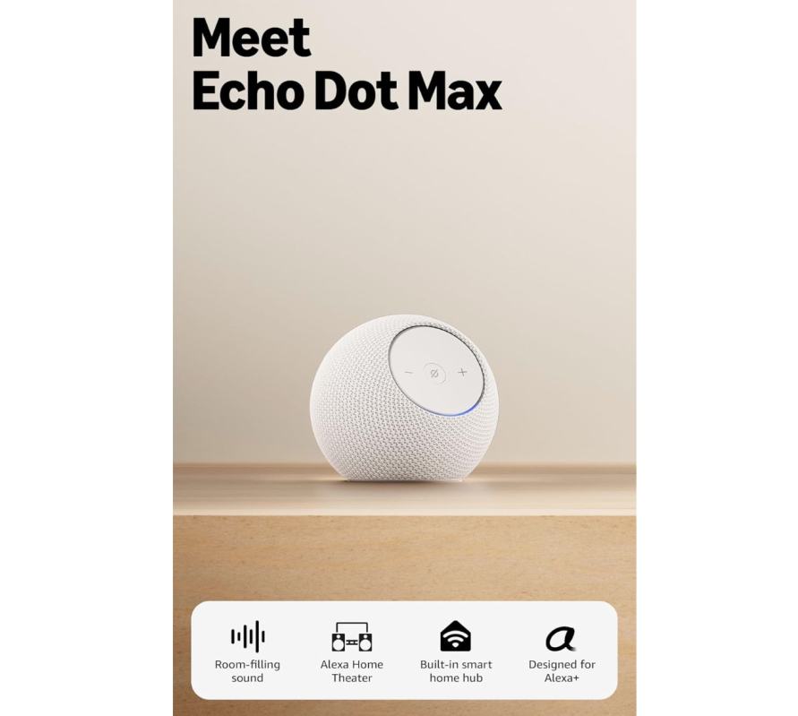 Amazon Echo Dot Max Smart Speaker - Ultimate Audio Experience at a Discount