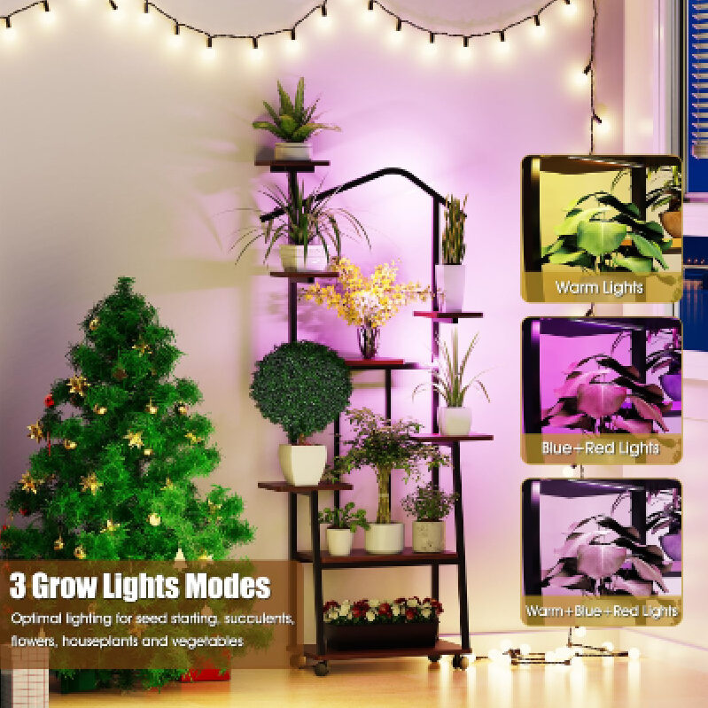 Zelvia Indoor Plant Stand with Lights - Perfect for Seed Starting