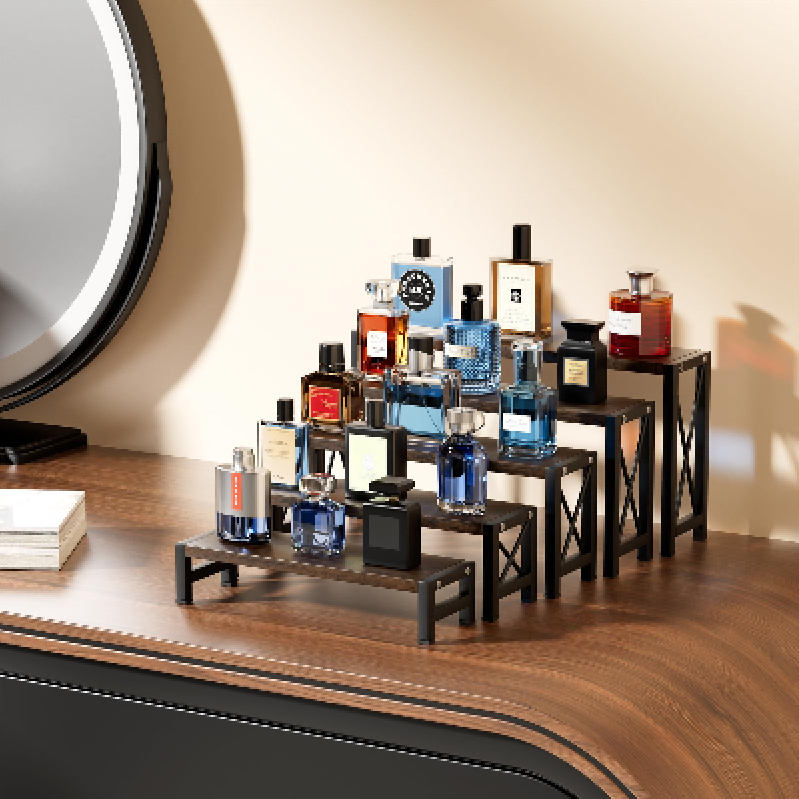 Elegant 5-Tier Wooden Perfume Organizer