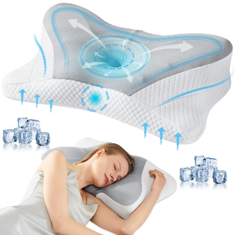 Memory Foam Pillow for Neck Support and Better Sleep