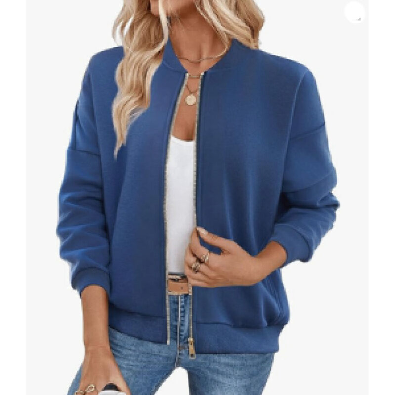 Blue Women's Cozy Fleece Jacket - Ultimate Comfort & Style