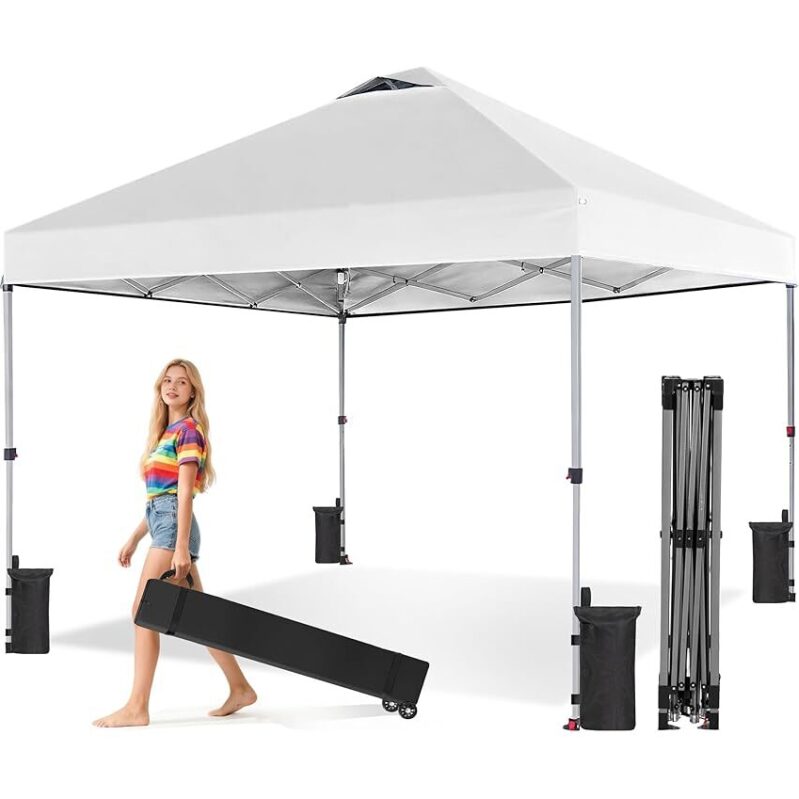 Olixis 10x10ft Pop Up Canopy Tent - Effortless Portability
