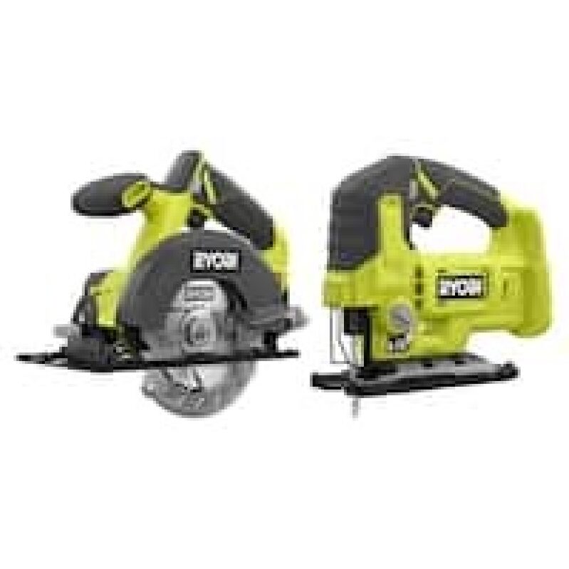 RYOBI ONE+ 18V Cordless 2-Tool Combo Kit w/Circular Saw and Jig Saw