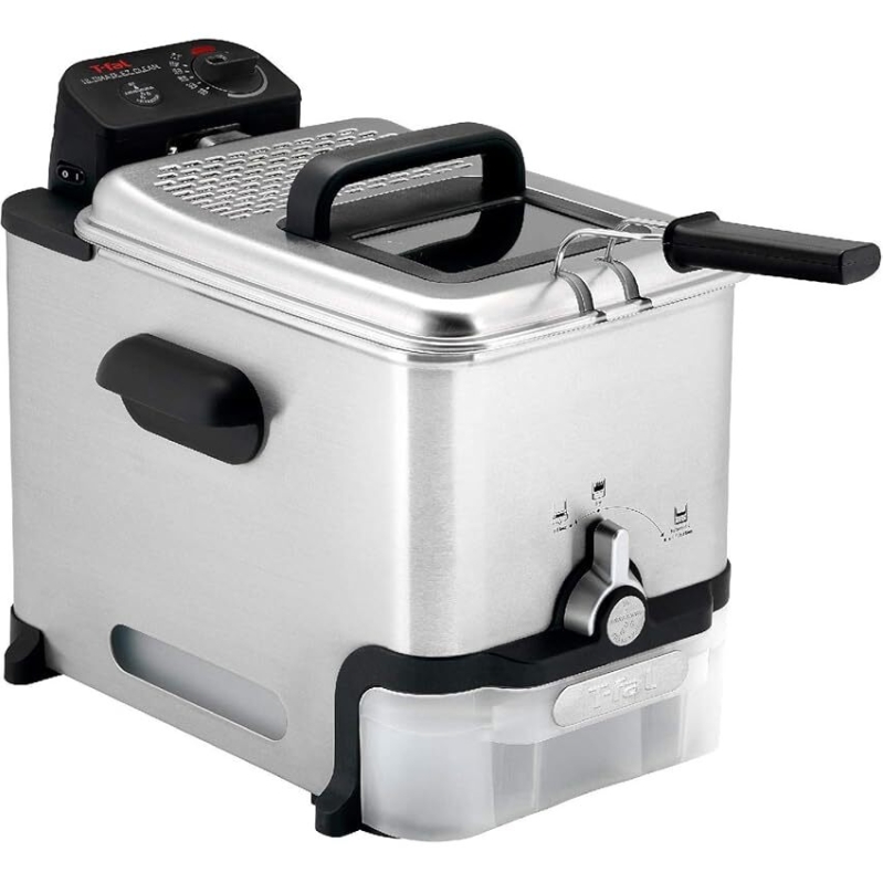 T-fal 3.5L Stainless Steel Deep Fryer with Advanced Oil Filtration