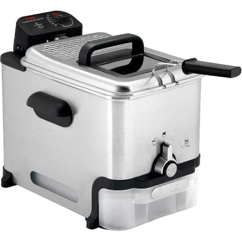 T-fal 3.5L Stainless Steel Deep Fryer with Advanced Oil Filtration