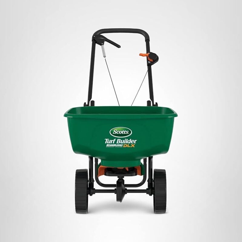 Scotts Turf Builder EdgeGuard DLX Broadcast Spreader - Premium Lawn Care Tool