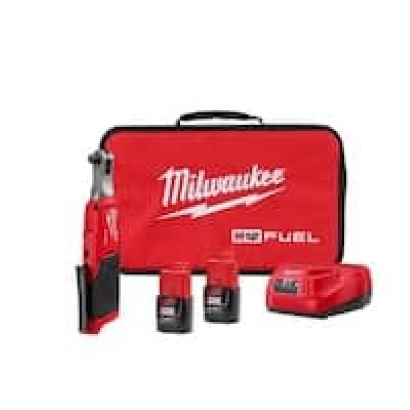 Milwaukee M12 FUEL 12V Li-Ion Cordless 3/8 in. Ratchet Kit - High Speed, Efficient Tooling