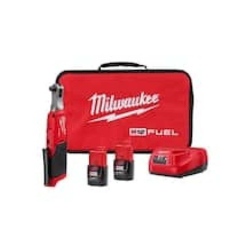Milwaukee M12 FUEL 12V Li-Ion Cordless 3/8 in. Ratchet Kit - High Speed, Efficient Tooling