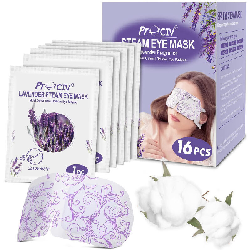 ProCIV Lavender Steam Eye Mask - 16 Count