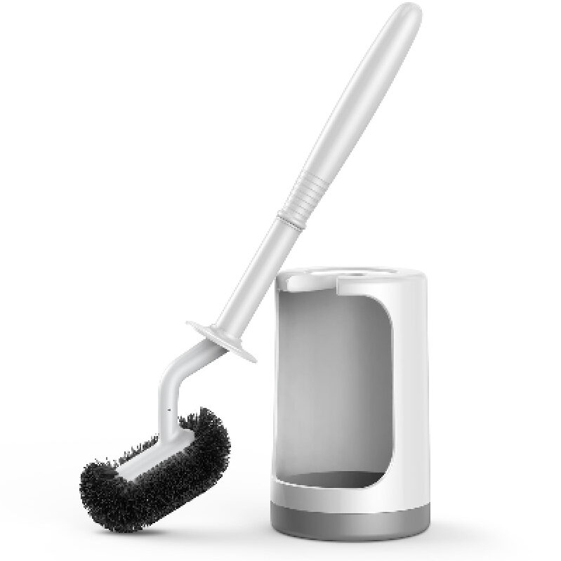 Efficient Toilet Brush and Holder Set