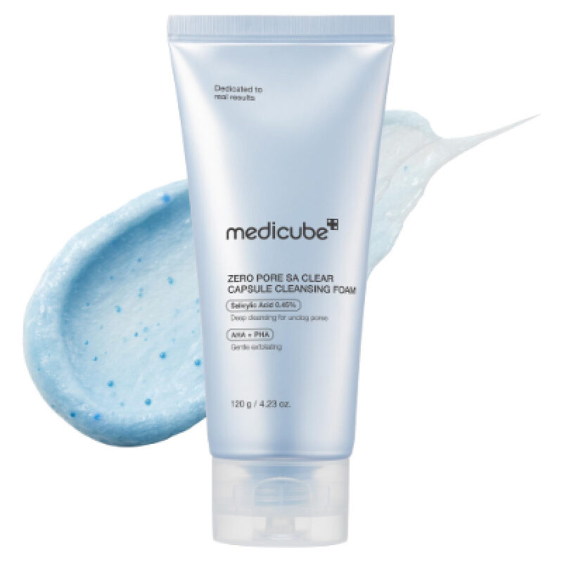 Medicube Zero Pore 8A Clear Capsule Cleansing Foam - Deep Cleansing for Unclogging Pores