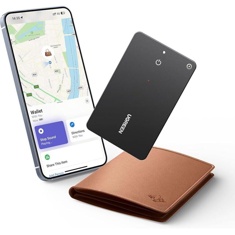 Ugreen FineTrack Slim Wallet Bluetooth Tracker Card - Easy Find & Family Sharing