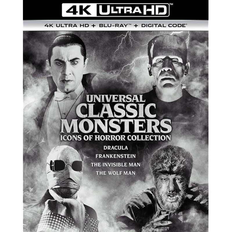Universal Classic Monsters: Icons of Horror Collection 4K UHD + Blu-ray + Digital
