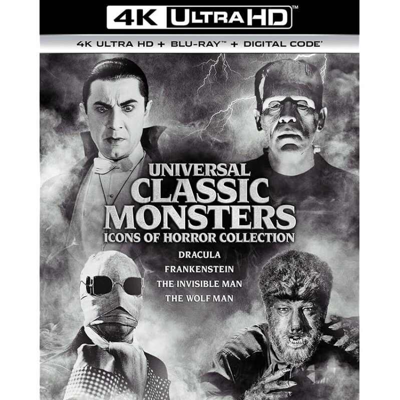 Universal Classic Monsters: Icons of Horror Collection 4K UHD + Blu-ray + Digital