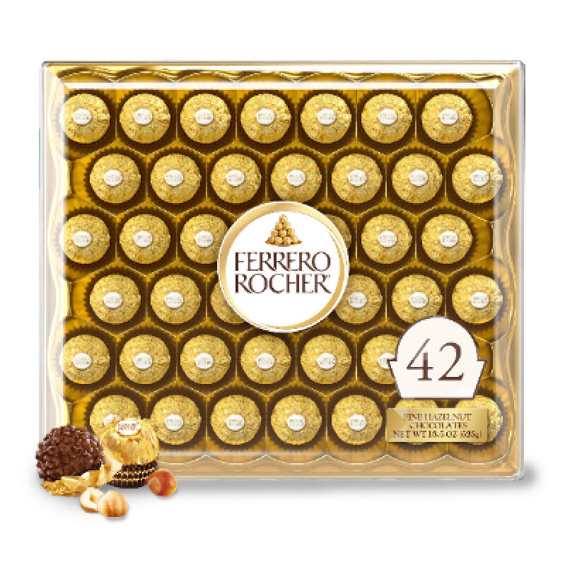 Ferrero Rocher Hazelnut Chocolate Gift Box - 42 Pieces