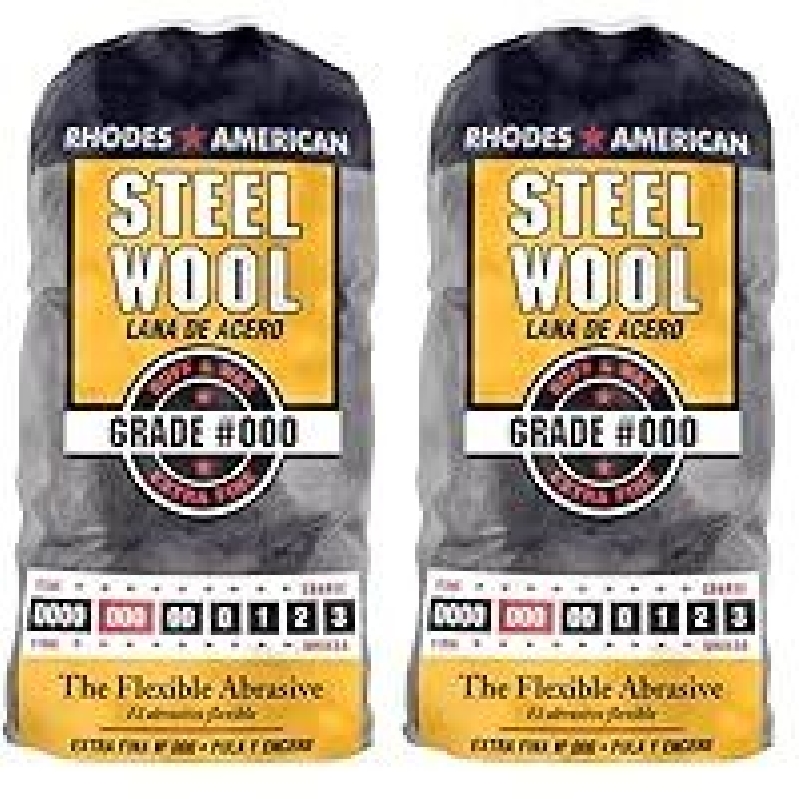Rhodes American Extra Fine Steel Wool, 12 Pads - High-Quality Buffing