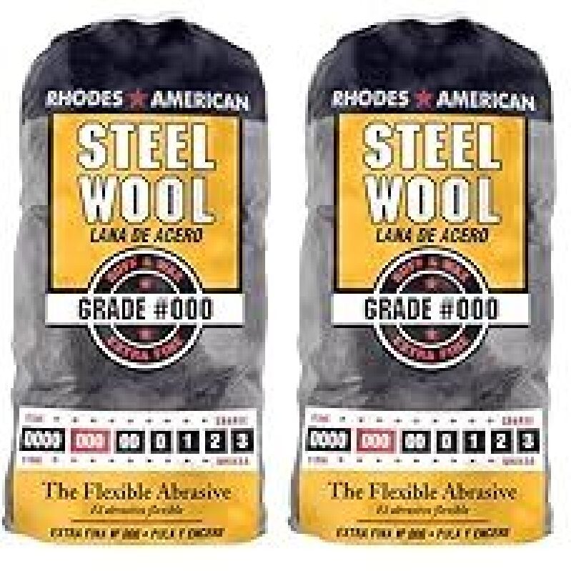 Rhodes American Extra Fine Steel Wool, 12 Pads - High-Quality Buffing