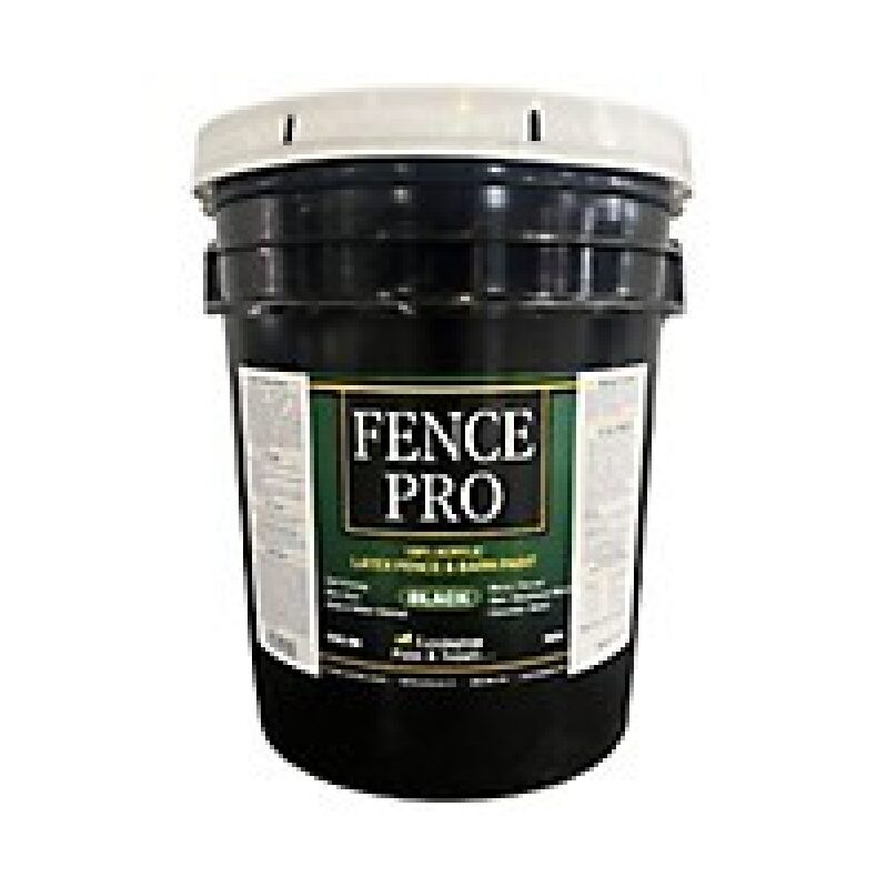 Lexington Paint 5-gal. Black Pro Latex Fence Paint for Superior Wood Fence Protection