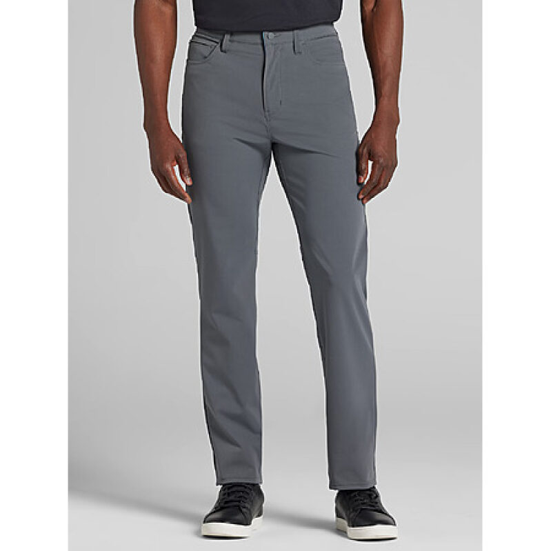 Kenneth Cole Men's CHILLFLEX Modern Fit Stretch Pants - Charcoal