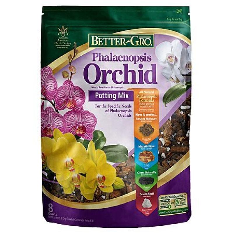 8-Qt Better-Gro Phalaenopsis Orchid All-Purpose Organic Potting Soil Mix