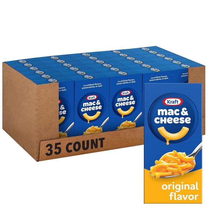 35-Pack Kraft Mac & Cheese Dinner, Original Flavor, 7.25oz