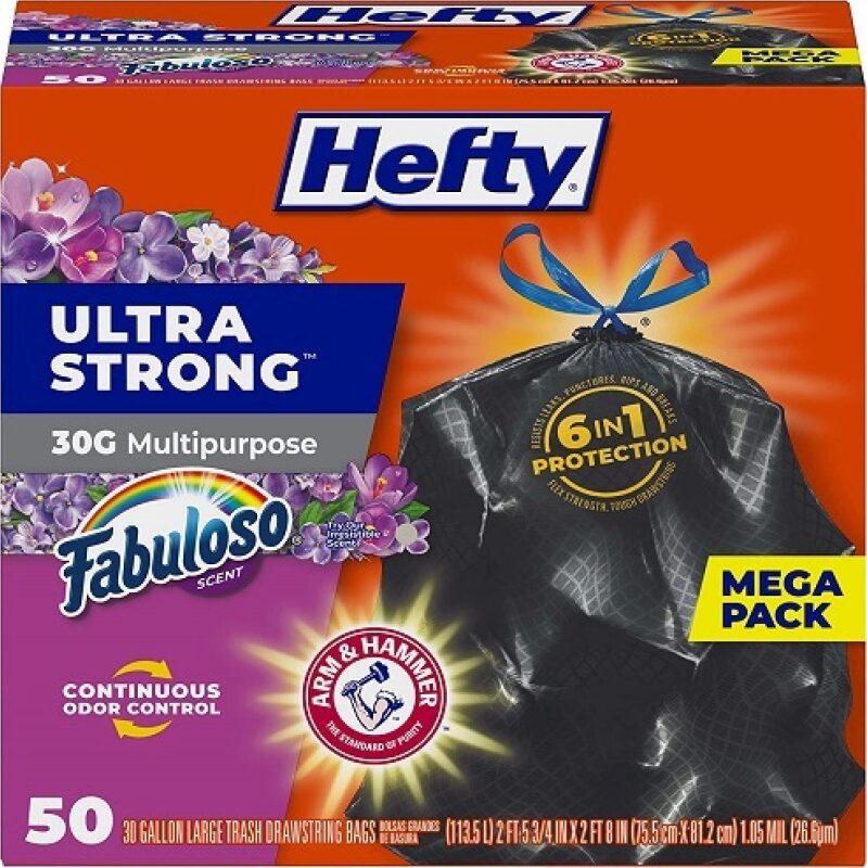 Hefty Ultra Strong 30 Gallon Trash Bags - 50 Count on Sale