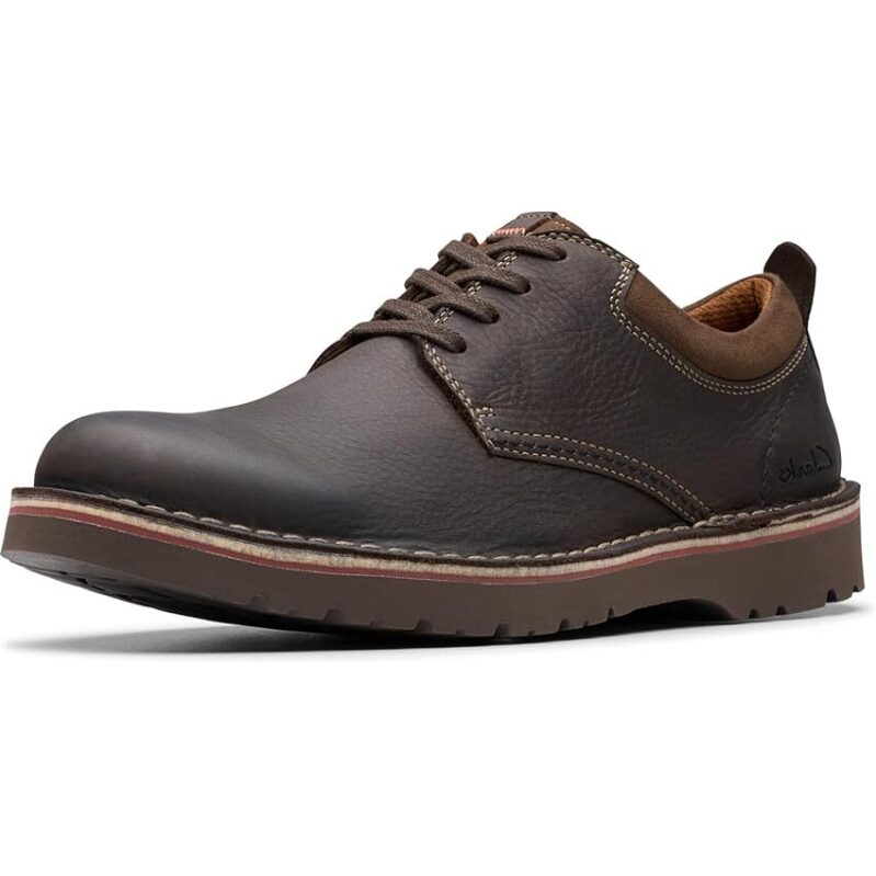 Clarks Men's Eastridge Low Oxfords Shoes - Premium Leather, Heritage Stitch
