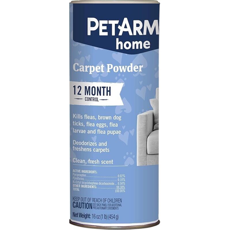 Effective Flea and Tick Powder for Homes - 12 Month Control