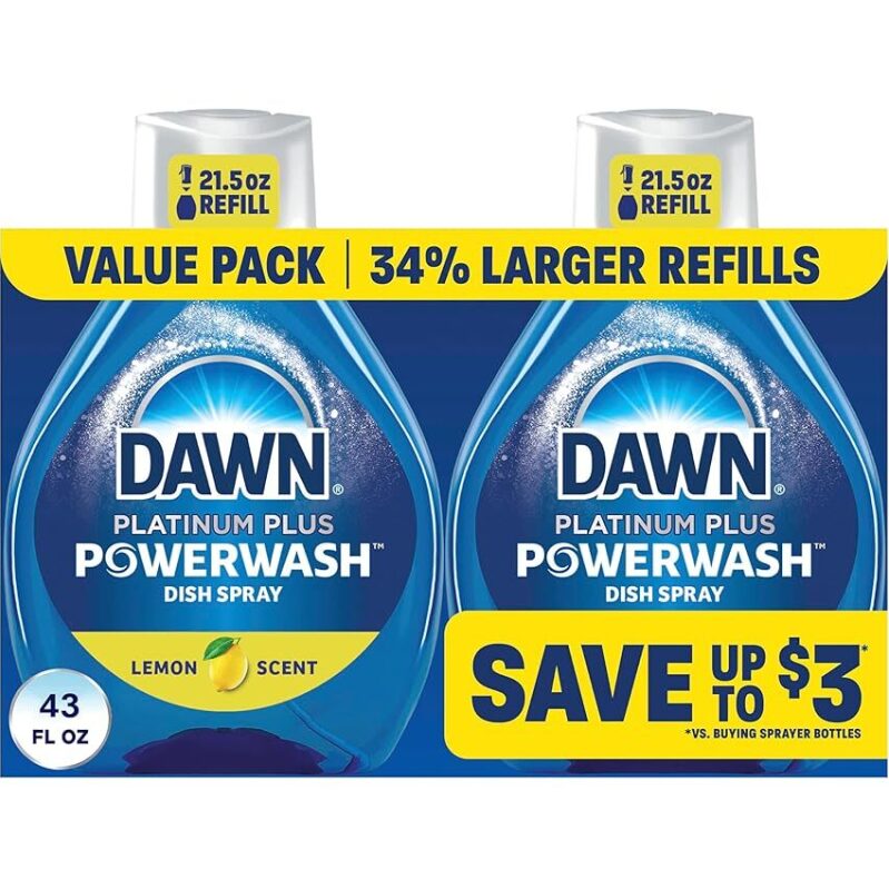 Dawn Powerwash Lemon Dish Spray Refills - Value Pack, 43oz