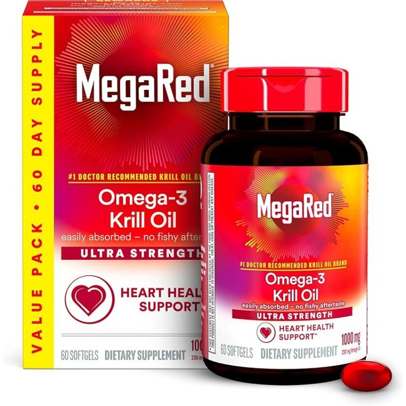 MegaRed Ultra Strength Omega-3 Krill Oil - 60 Softgels