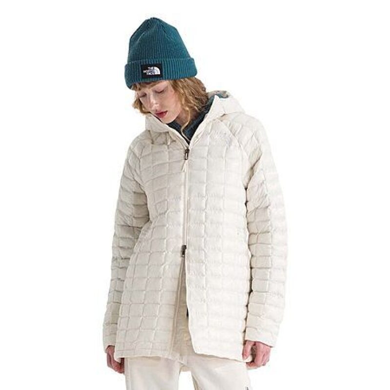 Women's Thermoball Hooded Parka in White Dune - Affordable Winter Warmth