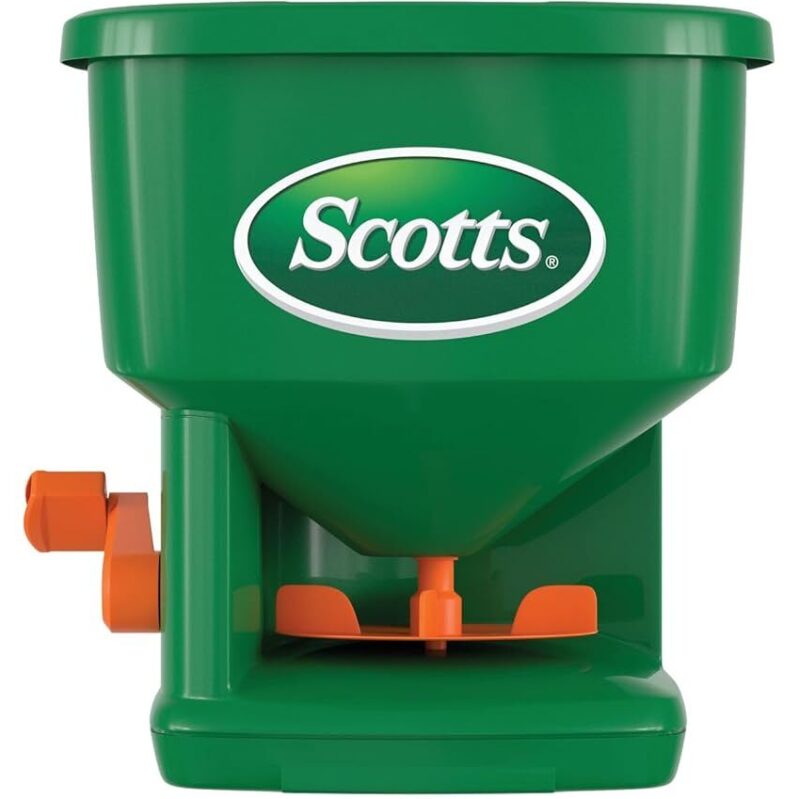 Scotts Whirl Hand-Powered Spreader for Small Yards - Perfect for Even Coverage