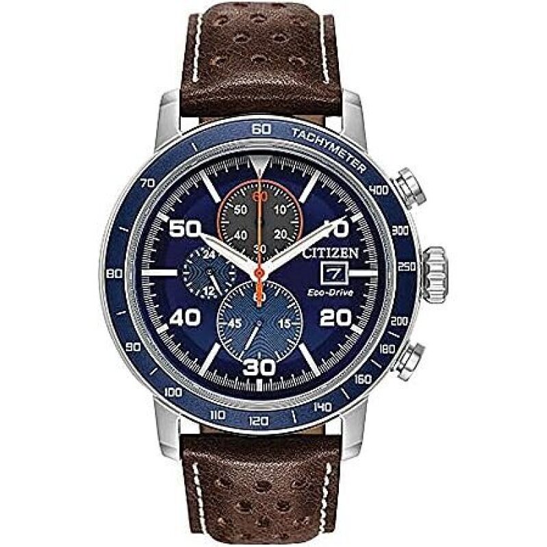 Citizen Men's Eco-Drive 44mm Weekender Brycen Blue-Dial Chronograph Watch