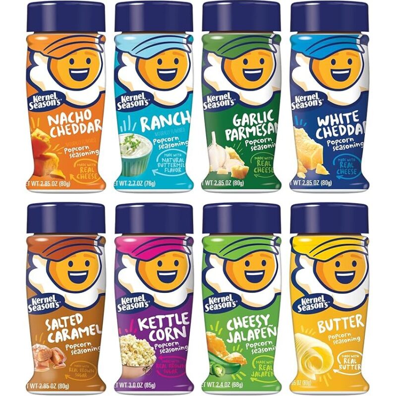 8pk Kernel Seasons Popcorn Seasoning Variety Pack