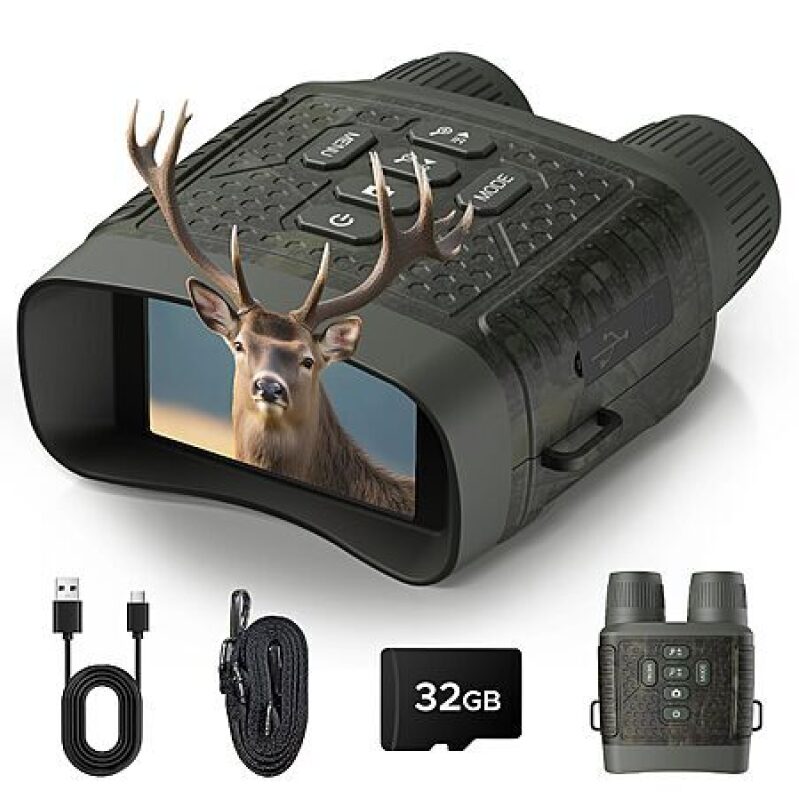 HOTPEAK 48MP 4K Night Vision Binoculars - Affordable & Reliable Night Hunting Gear