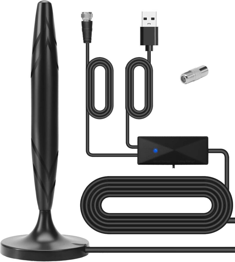 Camkey Indoor TV Antenna with Amplifier Signal Booster