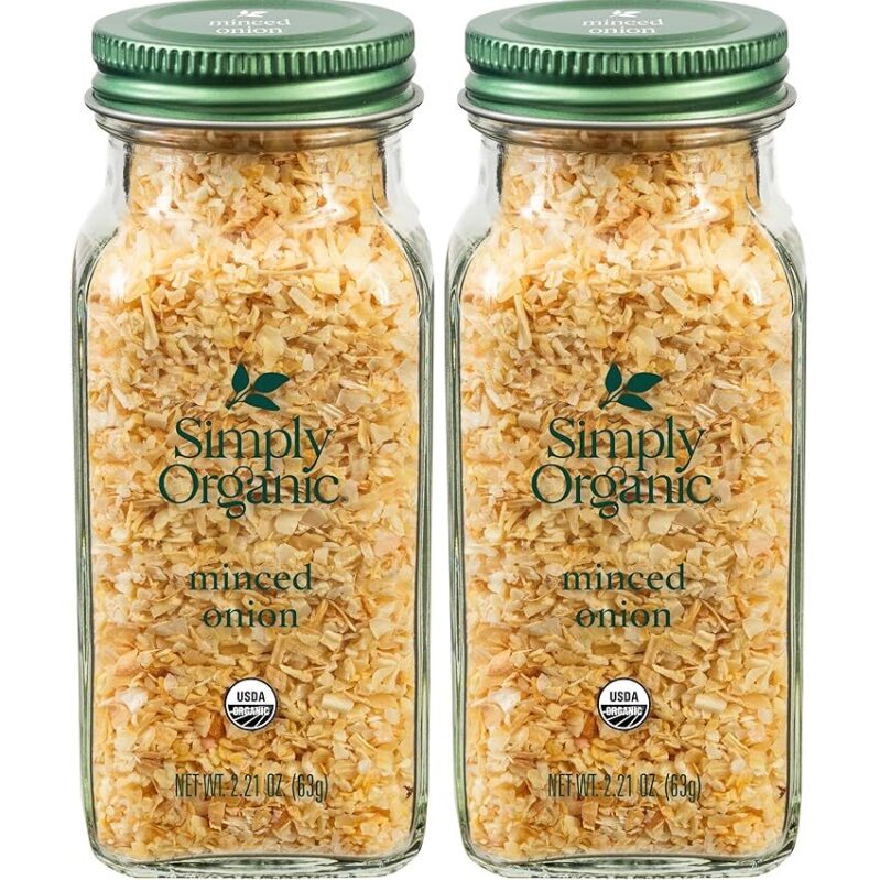 2-Pack Simply Organic Certified Organic Minced White Onion - 2.21 oz Each