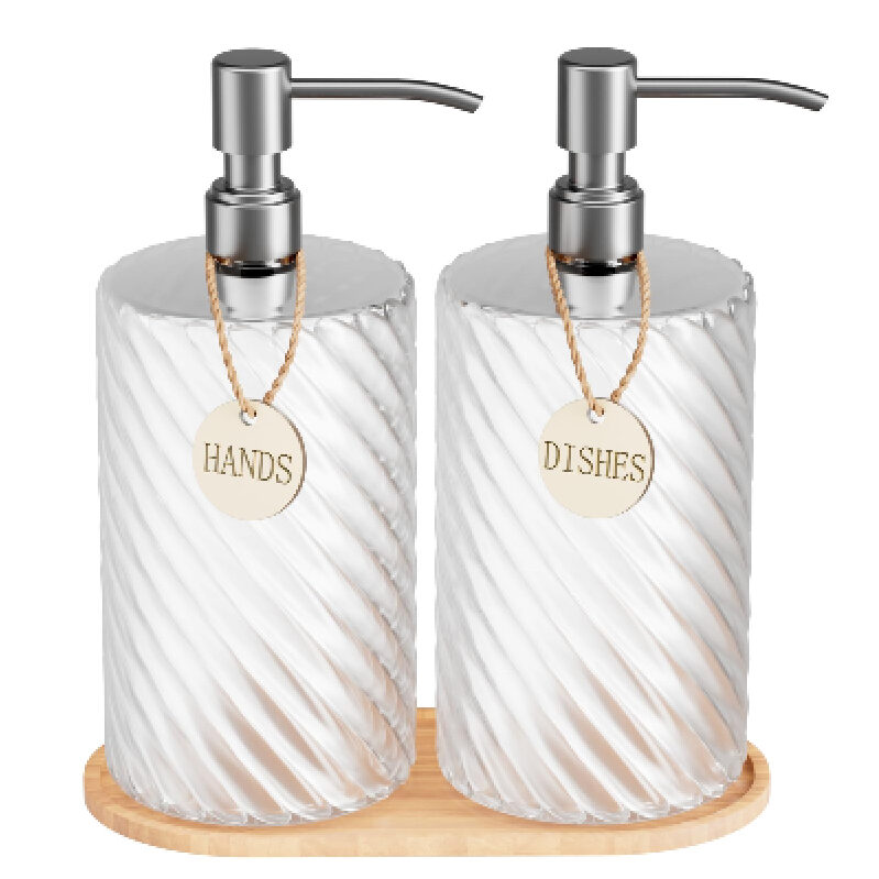 Elegant Glass Soap Dispensers for Kitchen and Bathroom