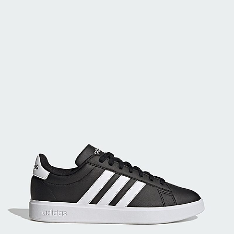 adidas Men's Grand Court 2.0 Shoes (Black/White) - Affordable & Stylish
